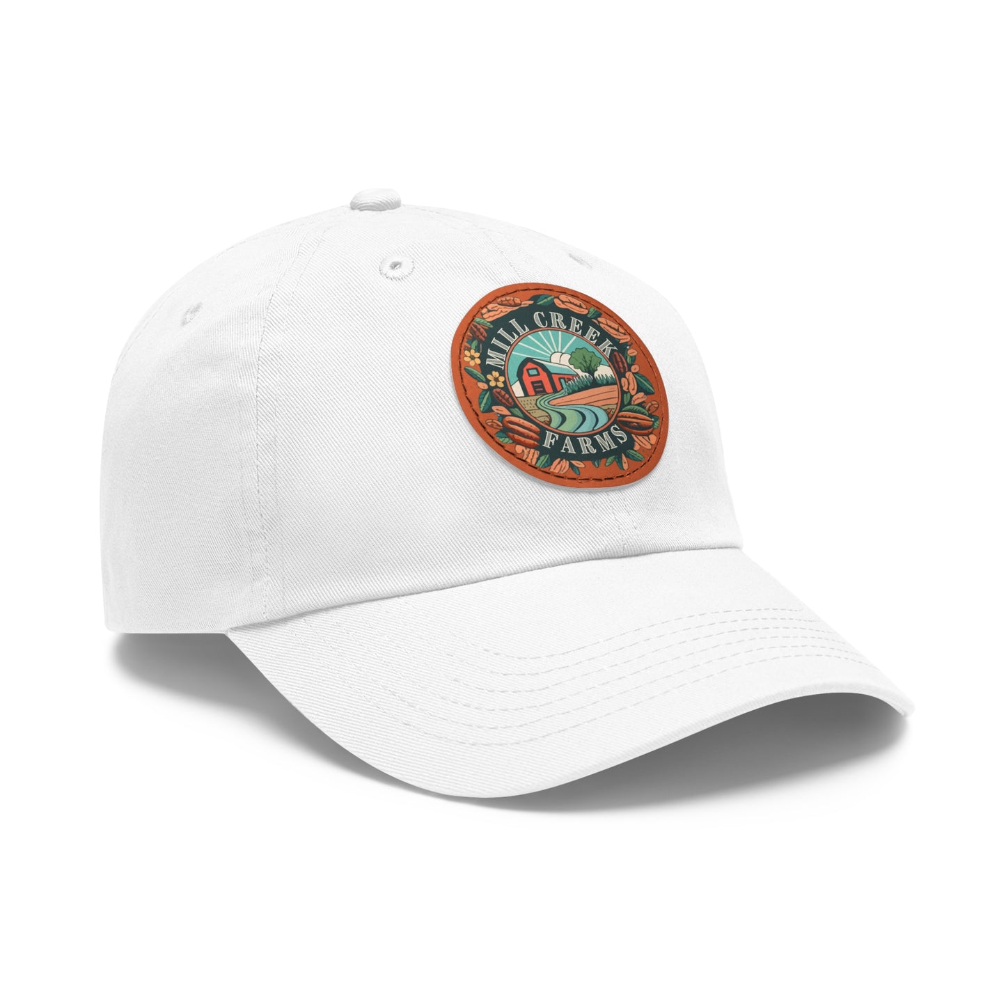 Mill Creek Farms Official Dad Hat with Leather Patch